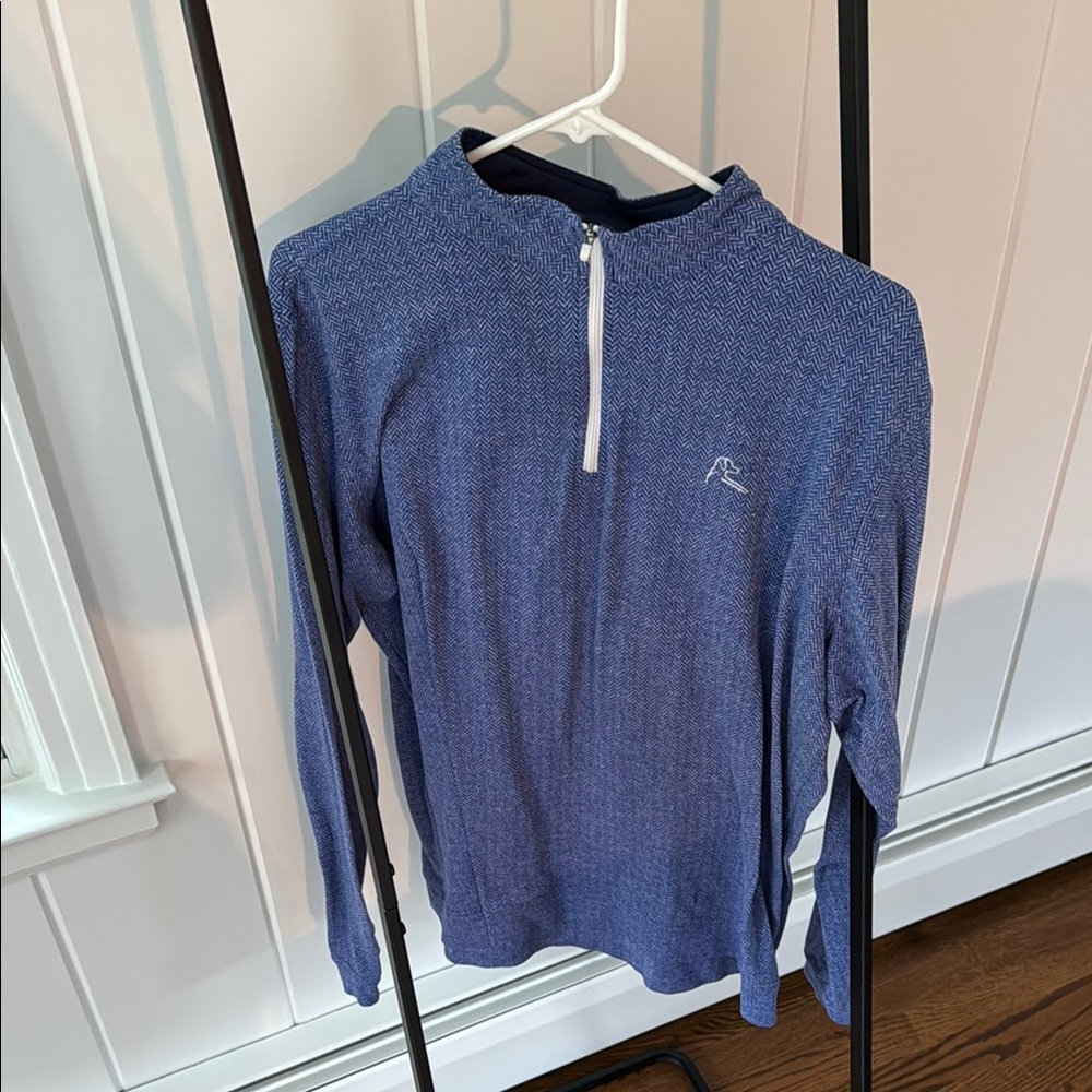 Rhoback Blue Quarter-Zip Pullover